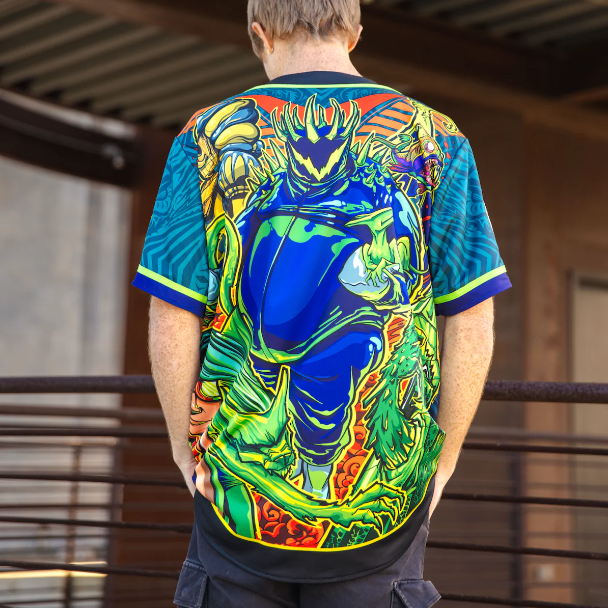 Dark Wobble vs Mr Wobble Baseball Jersey - Image 11