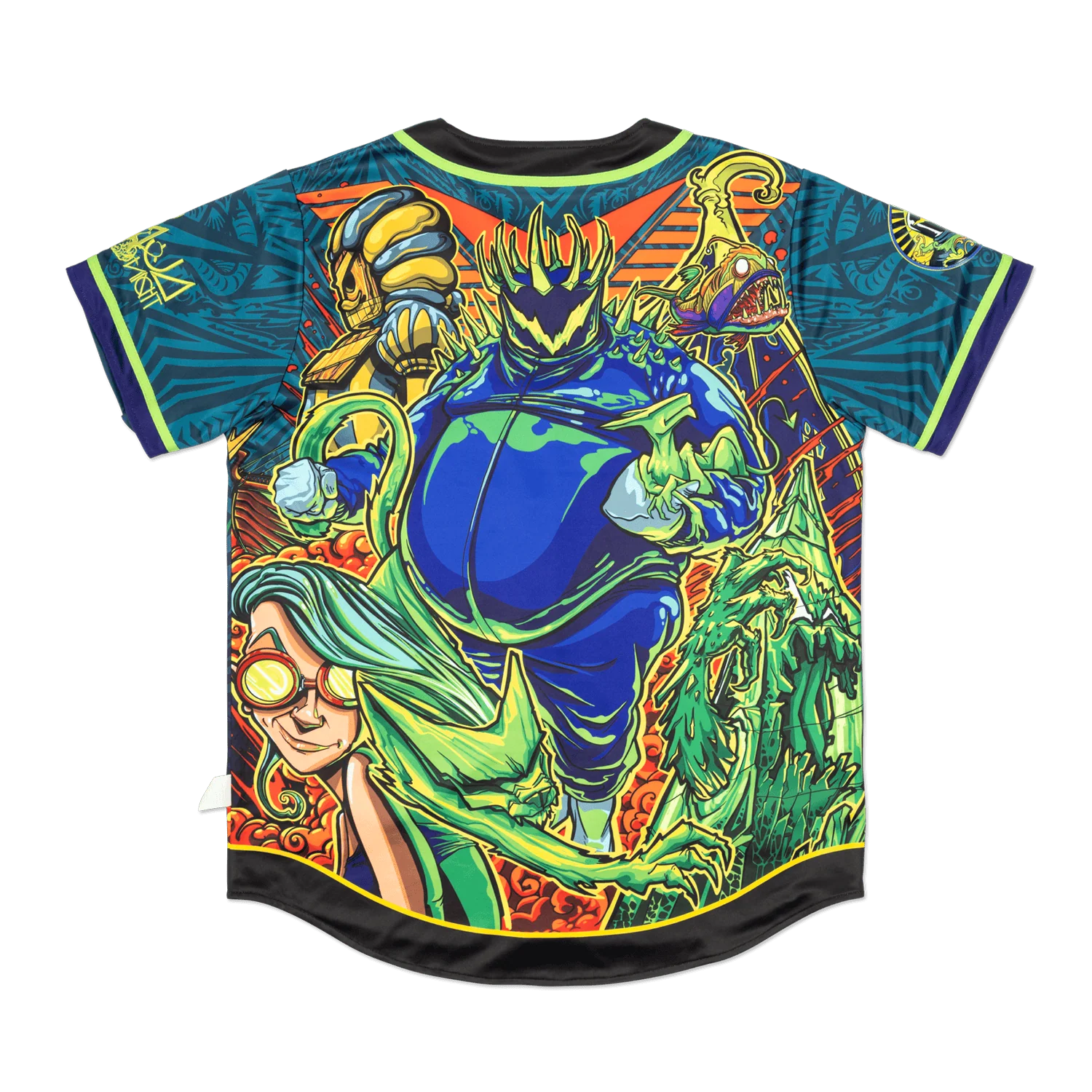 Dark Wobble vs Mr Wobble Baseball Jersey - Image 3