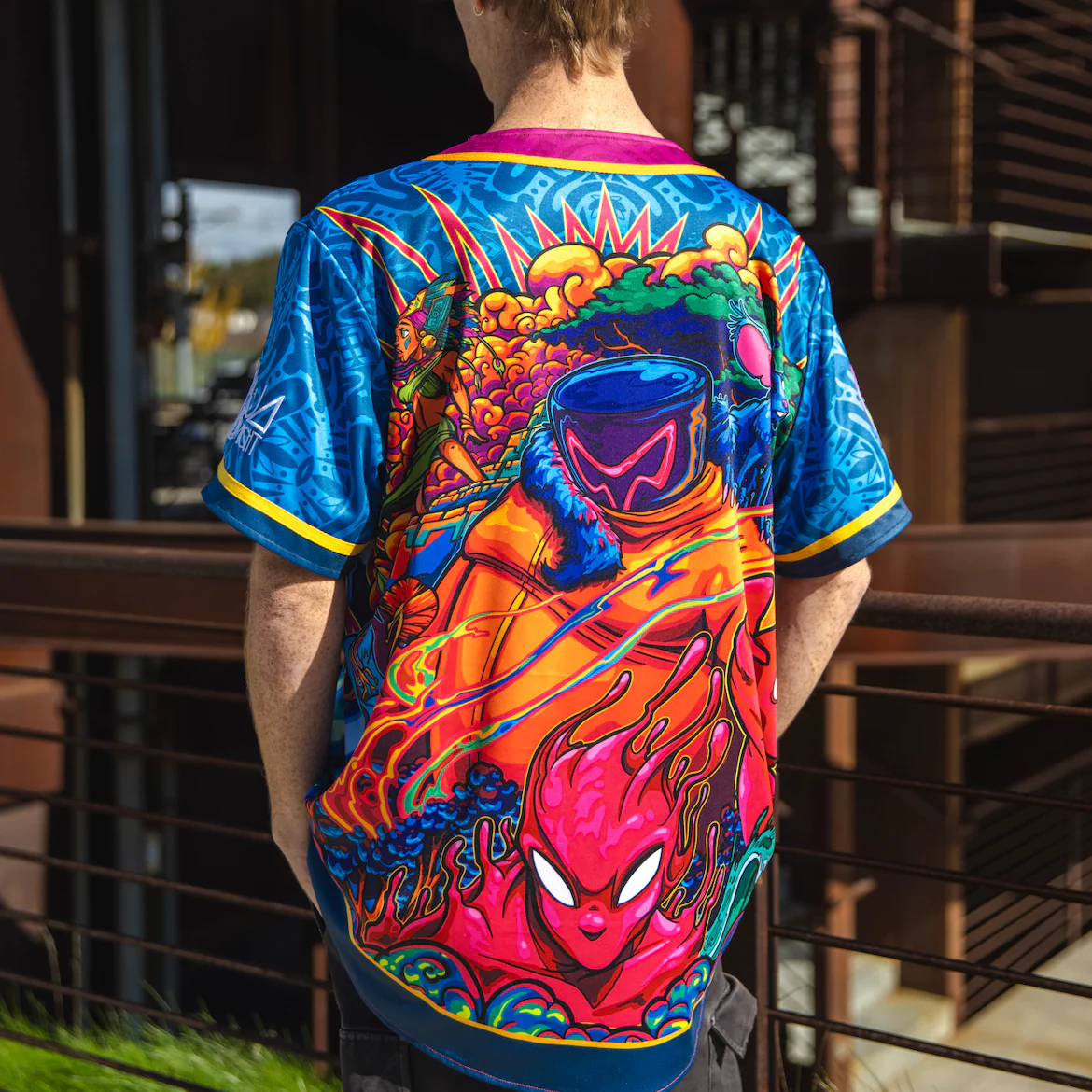 Dark Wobble vs Mr Wobble Baseball Jersey - Image 9